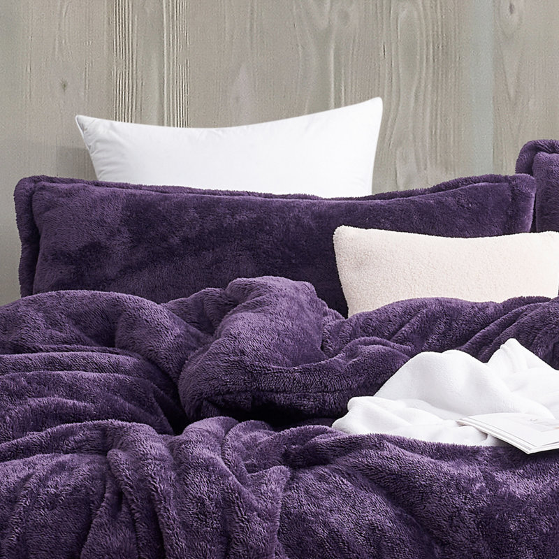 King Size Mysterioso Purple Plush Polyester Sham