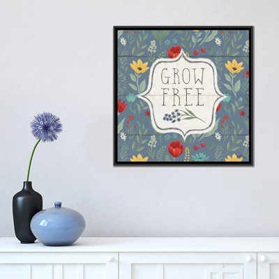 « fleuriing pensées vi », impression sur toile