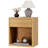 Valerica 1-Drawer Fluted Nightstand with Charging Station-1333228233