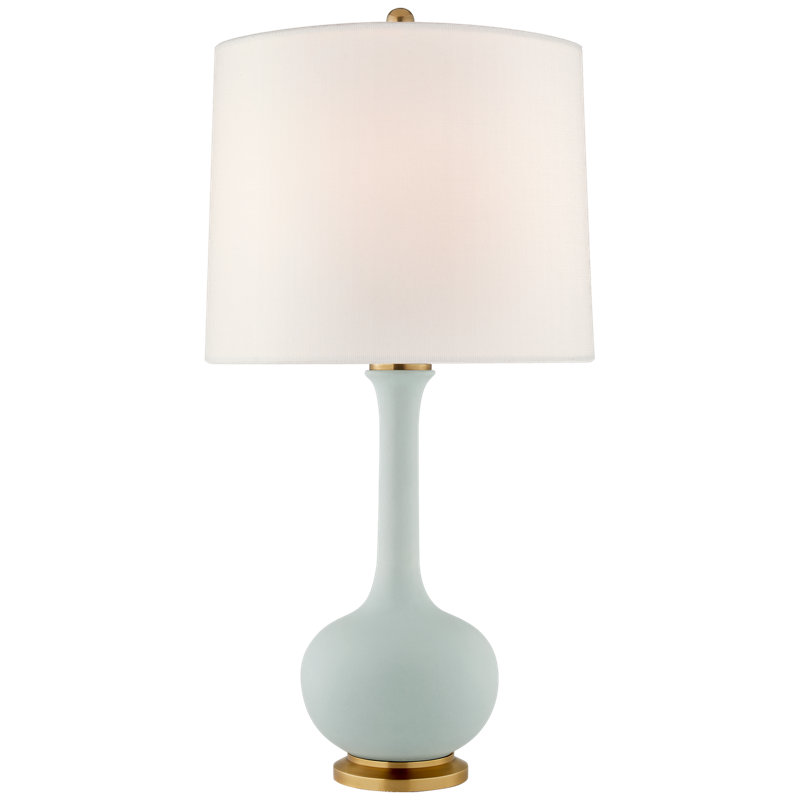 Coy Table Lamp, 31.5" H x 18.25" W x 18.25" D, Matte Sky Blue