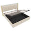 Upholstered Bed With Storage, Led And Usb Linen Beige-123854336