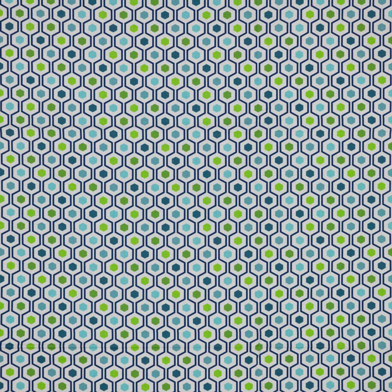 Tissu 100% coton Bee's Knees Dijon, Azul