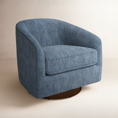 Bennett Upholstered Swivel Barrel Chair