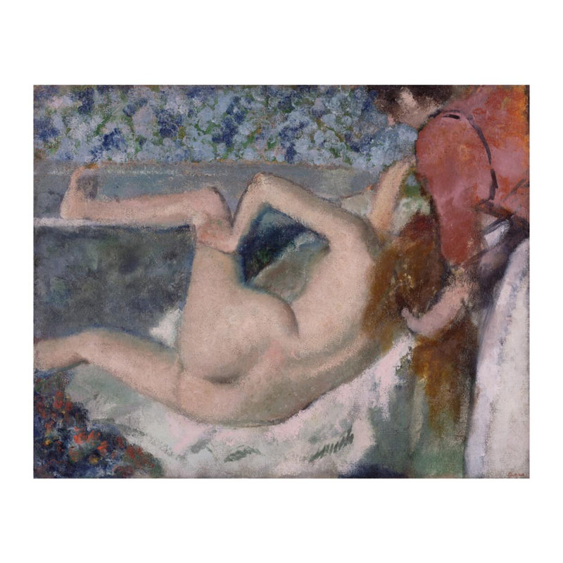 «After the Bath» par Edgar Degas - Estampe numérique, H 16 po x l 20 po