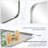 Modern Tilting Bathroom Vanity Wall Mirror | Stainless Steel Pivot Frame-304340584-304340586