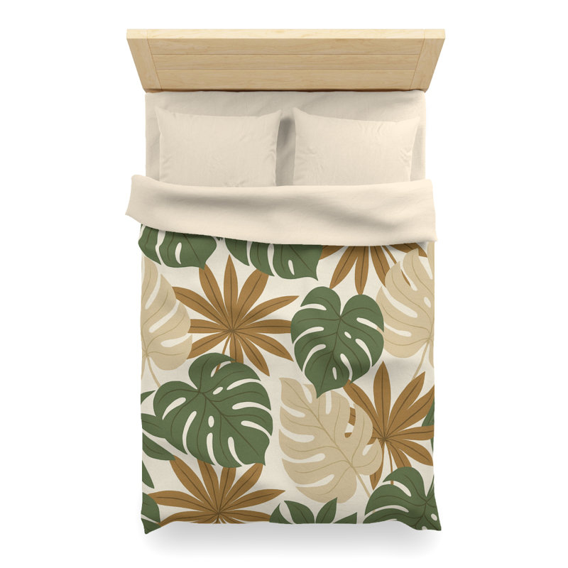 Microfiber Duvet Cover Boho Style, Design 66, Cream, Twin XL Duvet Cover