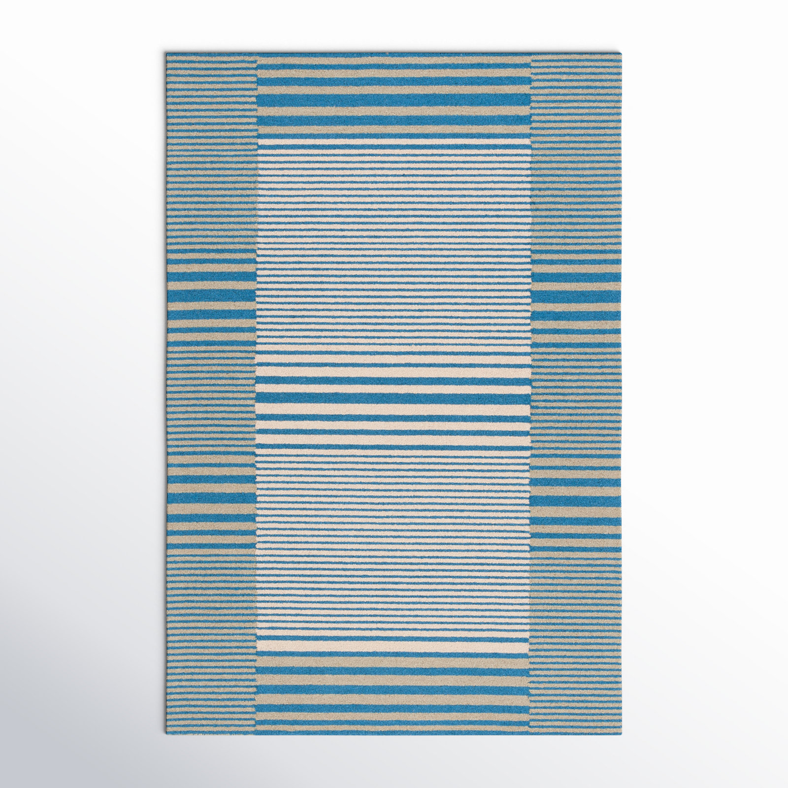 Fairhaven Hand-Tufted Striped Rug, Rectangle 4' x 6'
