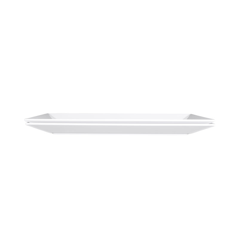 Plateau en mélamine Stratus, Blanc, H 1,5 po x l 18,48 po x P 10 po