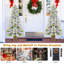 Arbre de Noël articulé artificiel 2 pi 6 pi The Holiday Aisle® 2PCS avec 589 extrémités de branches floquées