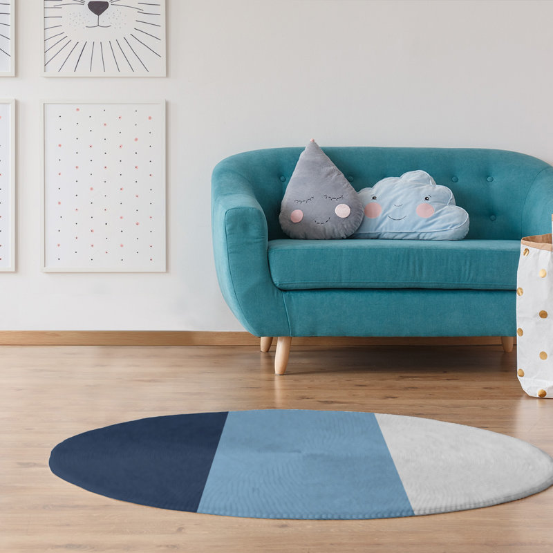 Chenille Indoor Rug, Round 5'