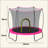 55 Inch Trampoline Spring- Darkpink-124620082