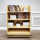 FixtureDisplays Maple Wood Book Shelf, Mobile Bakery Wall Rack on ...