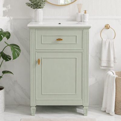 Meuble-lavabo de 20 po avec lavabo et rangement intelligent