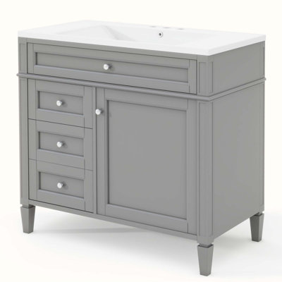 Meuble-lavabo simple 36 po avec plateau Debbrah