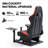 Anman Adjustable Reclining Ergonomic Faux Leather PC & Racing Game Chair in Black/Red