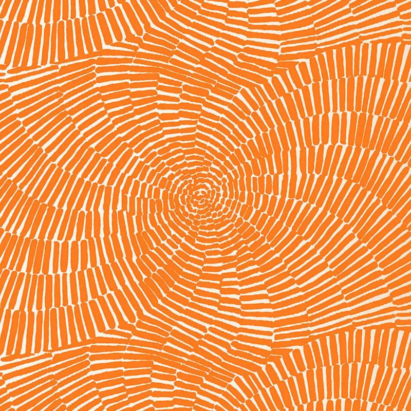 Sonriza Print Indoor/Outdoor Fabric, Orange