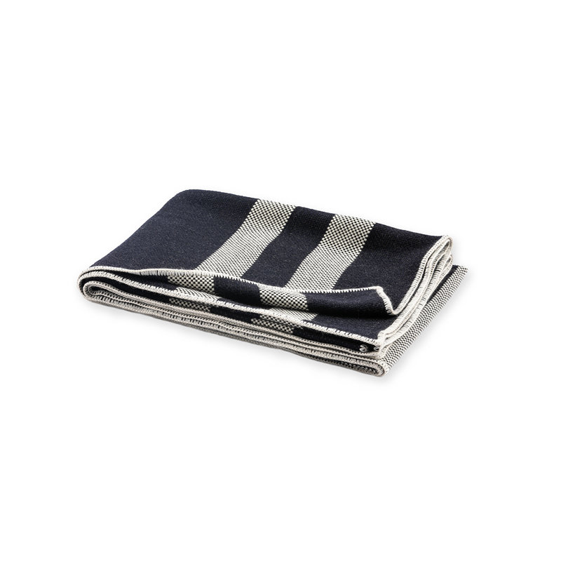 Jeté en laine Fibaca par Auskin Baby, Bleu marine