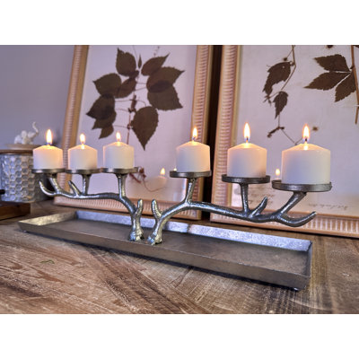 3.9'' H Metal Tabletop Candelabra