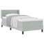  Lit sommier tapissier avec matelas noir 39,4 x 78,7 po