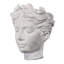 Petit vase mural en ciment 6,7 po x 5,5 po x 8,7 po Visage