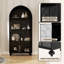 Armoire de rangement en métal avec porte en verre trempé Morden