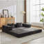 Compression Convertible Floor Sofa Bed With Fixed - Shape Frame, Boneless Modular Sectional Sofa, No Assembly Required, Ideal For Multi - Occasion Use-482018826
