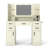 Makeup Vanity with Lighted Mirror & Built-In Outlet, Vanity Desk with 5 Drawers for Bedroom & Dressing Room