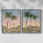 Impression encadrée Sunrise Palms I-Premium - prête à être accrochée - aucun clou requis - aucun clou requis-21408148-21408142