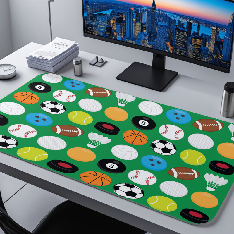 Polyester Desk Pad, 14.4x12.1
