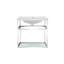 Ensemble de meuble-lavabo simple Pierre, avec tablette ouverte et structure métallique Pierre-1660334734-1773972646