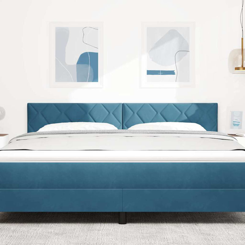  Fabric Headboard, DE Size - 180 x 220 cm, Dark Blue