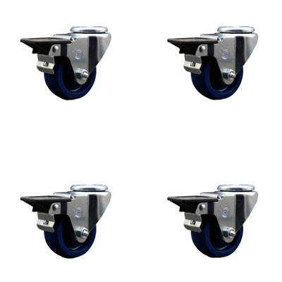Wheel Swivel Bolt Hole Caster with Posi Lock Brake