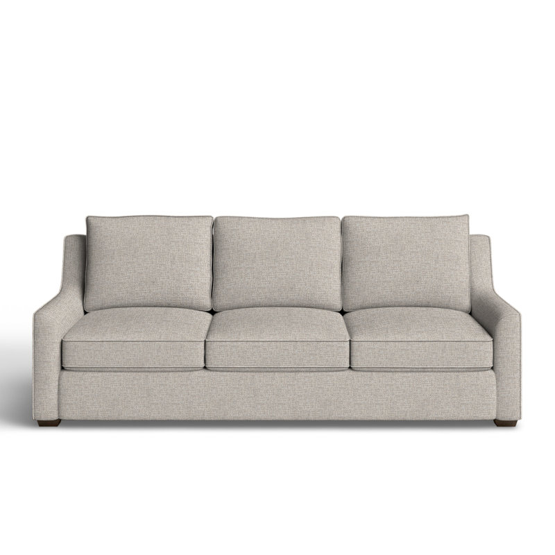 Gemi Upholstered 80'' Sofa, Drusky Ivory Sustain® Basketweave