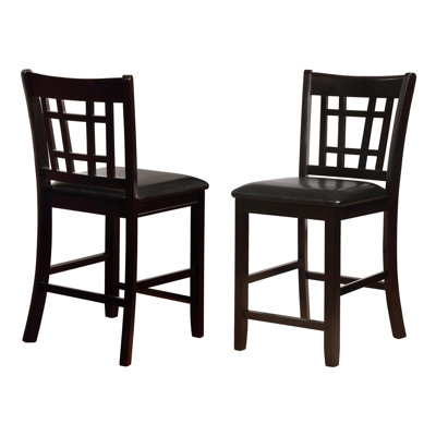 Phara Upholstered Counter Stool with Solid Wood Frame