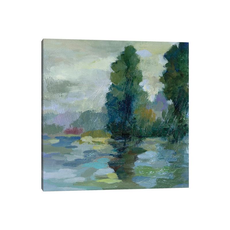 Sunrise At The Lake II by Silvia Vassileva - Wrapped Canvas Gallery-Wrapped Canvas Giclée, 93.98 cm H x 93.98 cm W
