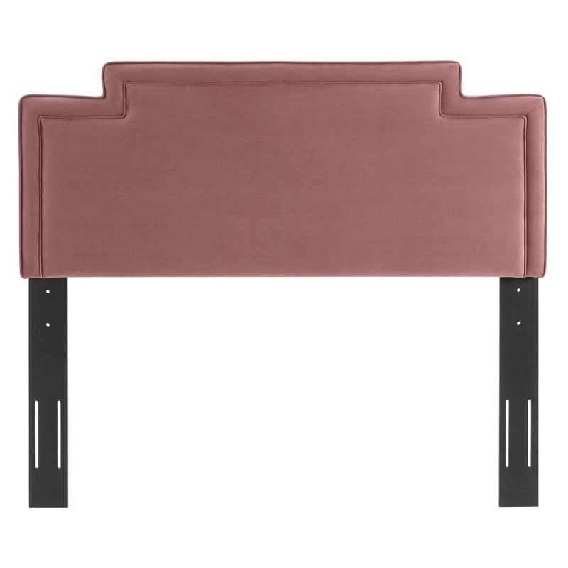 Tête de lit en velours Transfix Performance de Modway, Vieux rose, Grand