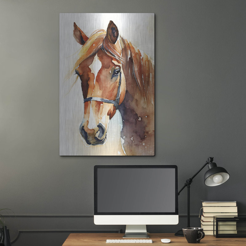 «Horse 2» par Petals Prints Design, H 36 po x l 24 po
