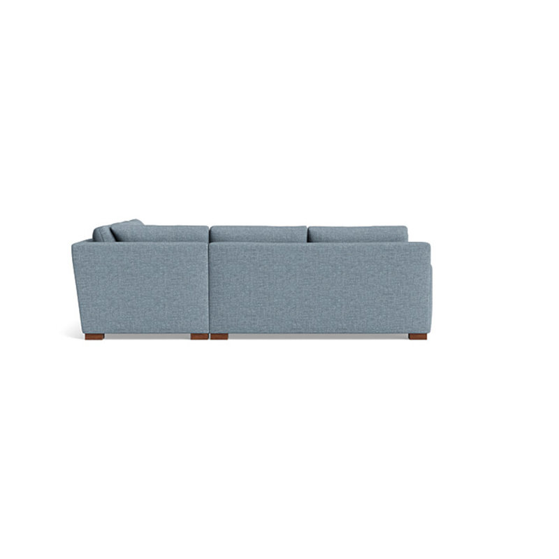 Catalina Sectional, Velvet - Beige, Right Hand Facing