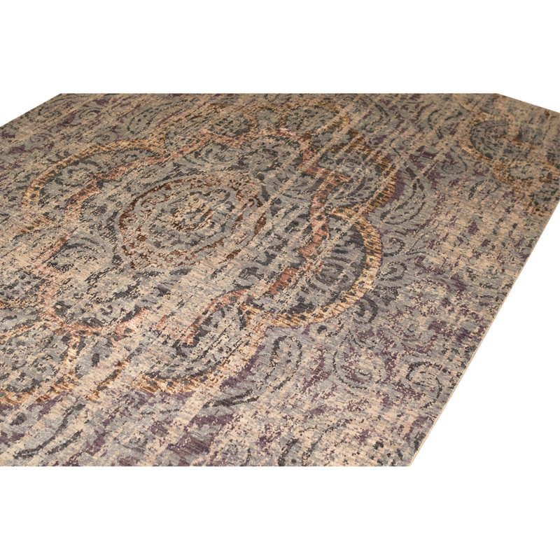 Hand Knotted Area Rug in Violet