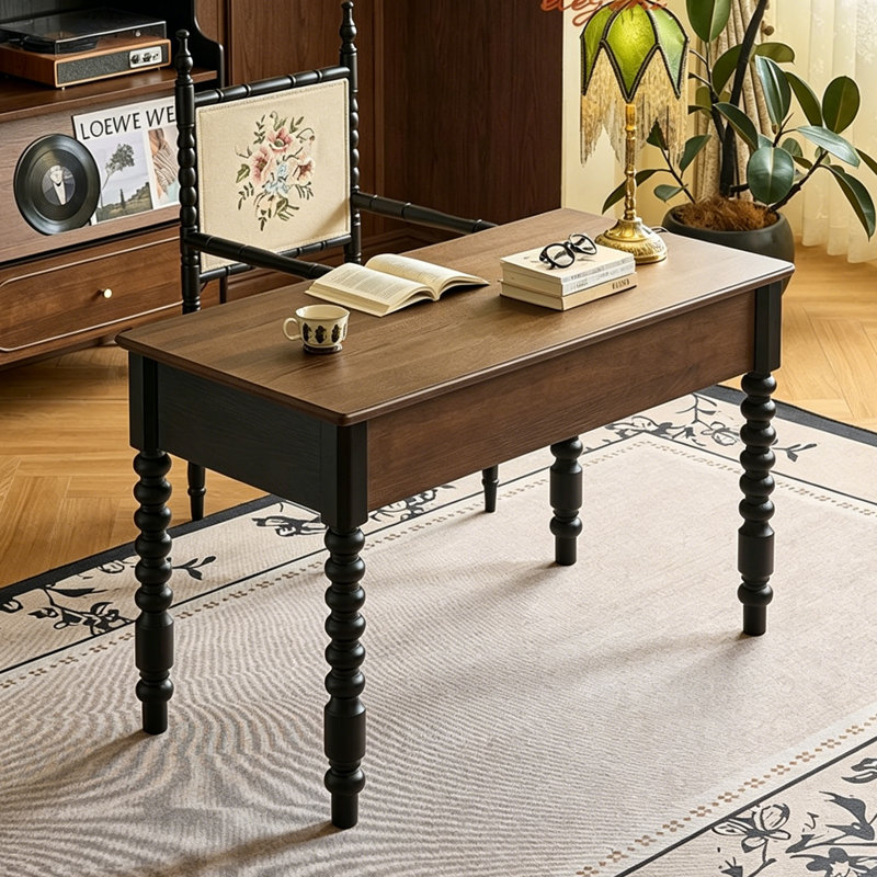 Bureau de rangement à 3 tiroirs de style rétro 47,24 po