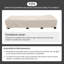 Chaise longue d'extérieur en osier avec table d'appoint pliable Persei-458253570