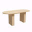 Table de salle à manger ovale, table de salle à manger de style ferme moderne avec surface imperméable et résistante aux égratignures-22210217