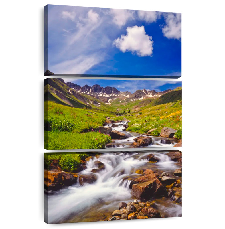 Alvord Alpine Meadow Stream, 38" H x 24" W