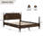 Cleo Solid Wood Bed Frame With Spindle Design-240897475-240897477