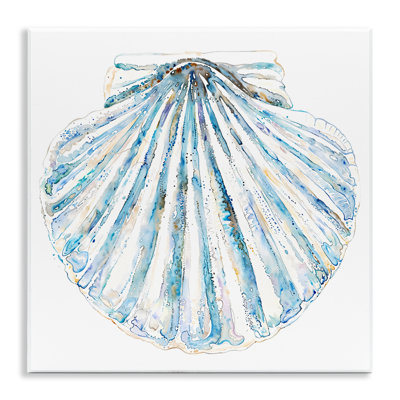 «Clam Shell» sur plaque murale blanche par Christine Zalewski