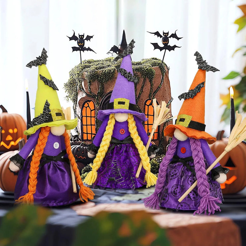 Gnomes en peluche, ornement unique unique de bonne chance, décoration de table de bureau d'intérieur