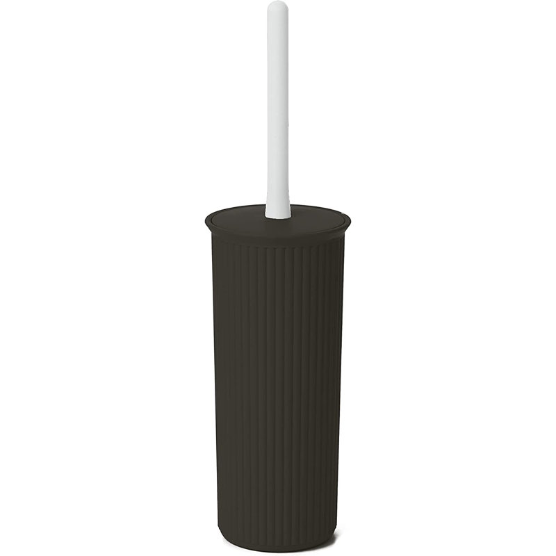 Brosse de toilette nervurée 15 po, Brun