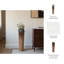 Vase de plancher texturé en grès cérame texturé pour console - Grand vase contemporain à fleurs pour décoration intérieure - Bronze et cuivre-1882717388