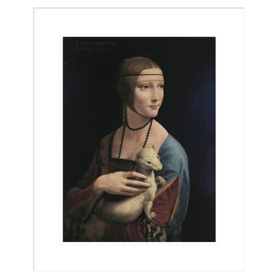 Portrait de Cecilia Gallerani (Dame à l'hermine) par Leonardo Da Vinci - Estampe numérique encadrée