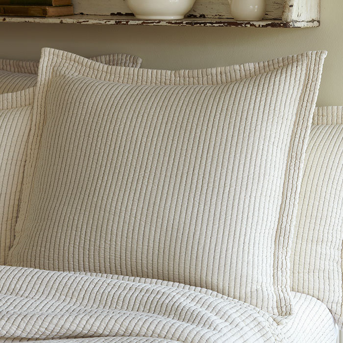 Hudson Stripe Cotton Blend No Sham Set, Standard, Red